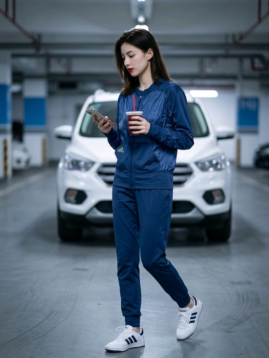 adidas Jackets & Blazers - Adidas Blue Lightweight Bomber Track Jacket Women’s Small